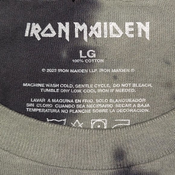 Iron Maiden A Real Dead One Tie Dye metal rock Official T-Shirt L bigger NWT - Picture 3 of 4